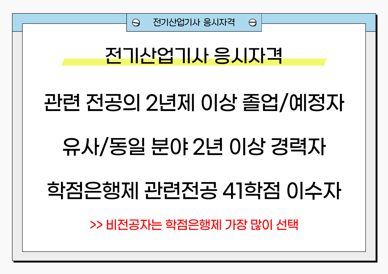 전기산업기사 응시자격 전기산업기사 응시자격